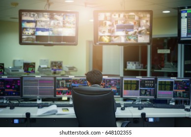 Engineering Control Room Checking Process In Coal Power Plant.