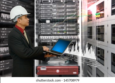 Engineering in data center room