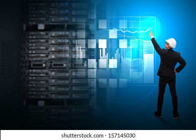 Engineering in data center room