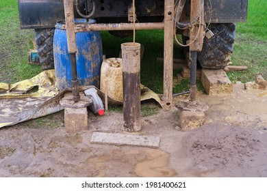 Engineering Geology For Construction, Drilling Rig On Truck