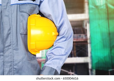 Engineering Helmet Safety On Construction Building Stock Photo (Edit ...