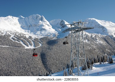 An engineering marvel (and some would say eyesore) that connects Whistler Mountain to Blackcomb Mountain from not-quite-peak to not-quite-peak.  The P2P Gondola.