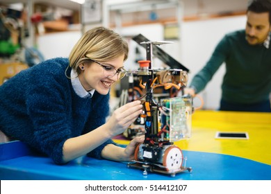 Engineering And Robotics Student Working On Project