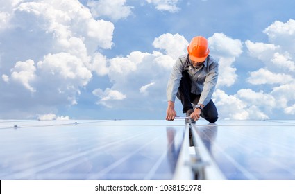 Engineers are checking the electrical system. Selective focus. Engineers and executives are discussing plans. - Shutterstock ID 1038151978