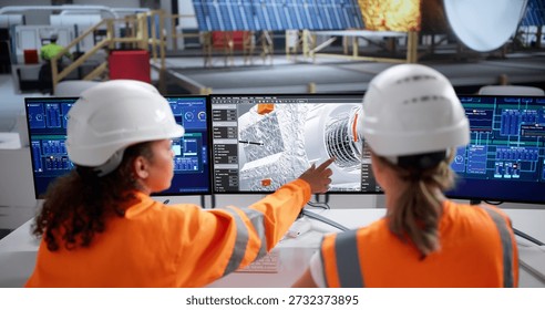 Engineers Develop Solar Panels For Satellite Using Computer Technology. Lady Engineers Design Cutting-edge Spacecraft