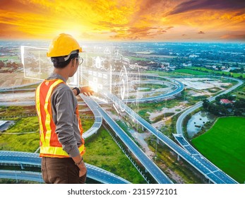Engineers in the development of transportation systems utilizing their expertise to design construct and improve various modes of transportation,Technology eco.