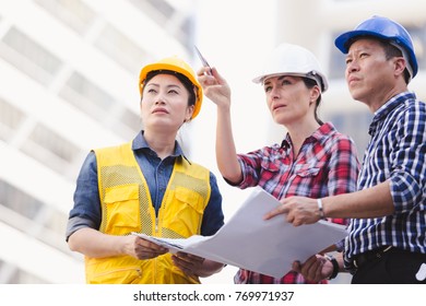 Engineers Man Woman Working On Plan Stock Photo 769971937 | Shutterstock