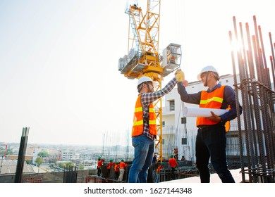 Engineers Oversaw The Construction Site Skyscraper.