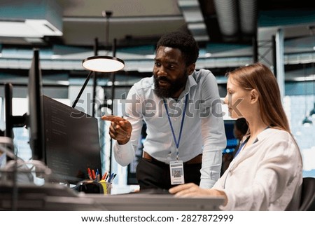 Engineers review code snippets together in a modern workspace, adjust configurations, run diagnostic tools, and monitor API cloud services as an IT team