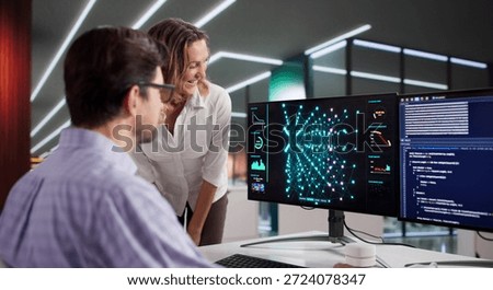 Engineers Training AI Models For Future Business Surveillance System Development