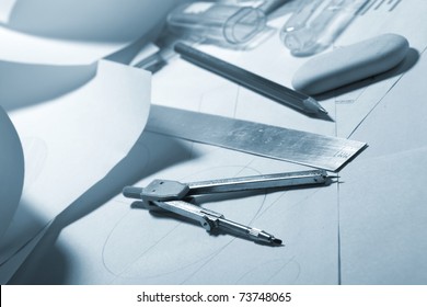 engineer's work table