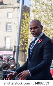 England, Bristol - November 13, 2016: Marvin Rees Bristol Mayor On Remembrance Sunday 