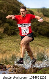 England, Cumbria, Ennerdale, 16th February 2019, Jarrett's Jaunt Fell Run, Competitors Competing Hard