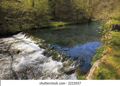 england derbyshire peak district national park valley of the river dove dovedale - Shutterstock ID 2213557