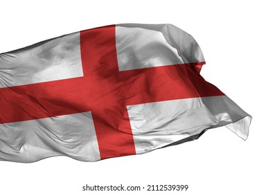 England Flag Isolated On White Background Stock Photo 2112539399 ...