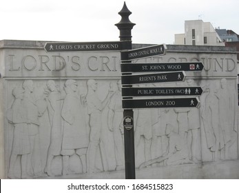 England, London - August 2006: Detail Of Lord's Cricket Ground. It Is One Of The Oldest Stadiums In The World For This Discipline.It Hosted The Finals Of The Cricket World Cup On 5 Occasions.