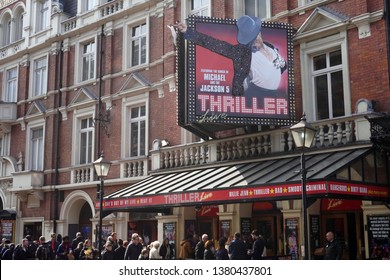 England Uk, London April 25,2019  - Michael Jackson Thriller Show At Theater 