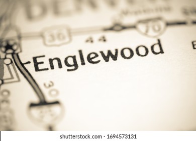 Englewood. Colorado. USA On A Geography Map.