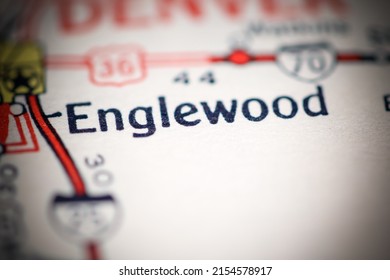 Englewood. Colorado. USA On A Geography Map.