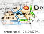 Englewood. Colorado. USA on a map