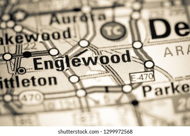 Englewood. Colorado. USA On A Map