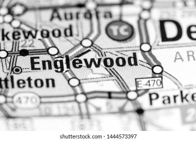 Englewood. Colorado. USA On A Map