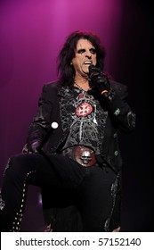 ENGLEWOOD, NJ - OCT 23: Alice Cooper Performs On The Eve Of Halloween At Bergen Performing Art Center On October 23, 2008  In Englewood, NJ.