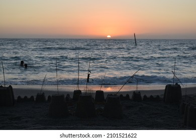 Englewood Sunset On The Beach