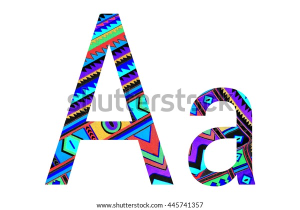 English Alphabet Batik Cloth Fabric Texture Stock Photo 445741357 ...