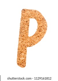 English Alphabet Cork On White Background Stock Photo 1129161812 ...