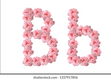 English Alphabet Flowers Pink Roses Letter Stock Photo 1337917856 ...