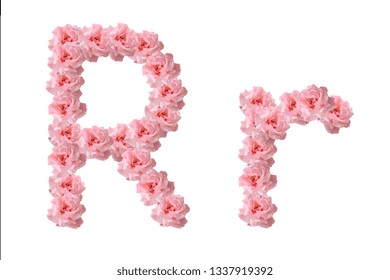 English Alphabet Flowers Pink Roses Letter Stock Photo 1337918360 ...