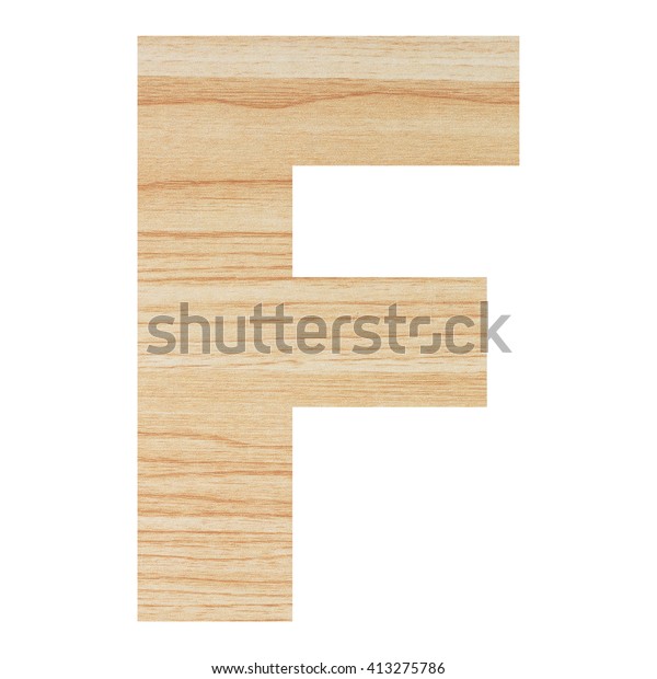 English Alphabet Wood Texture Isolated On Stock Photo 413275786 ...