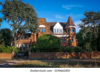 English Country Home At Sunset 