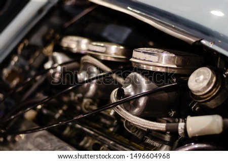 English engine bench with SU carburetors