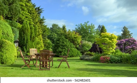 English garden in June