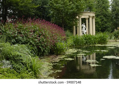 English Garden With Pond