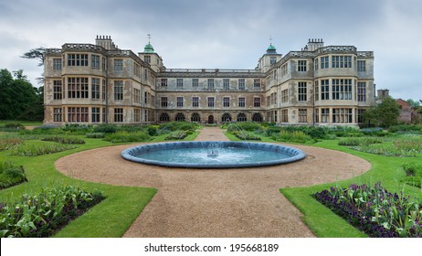 English Manor From 17th Century Near Saffron Walden, A Great Example Of Jacobean Architecture