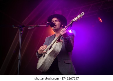 English Singer And Song Writer Gaz Coombes Performing Live At Standon Calling Festival Uk, 29th July 2018 