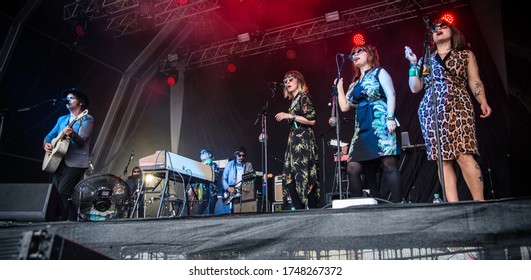 English Singer And Song Writer Gaz Coombes Performing Live At Standon Calling Festival Uk, 29th July 2018 