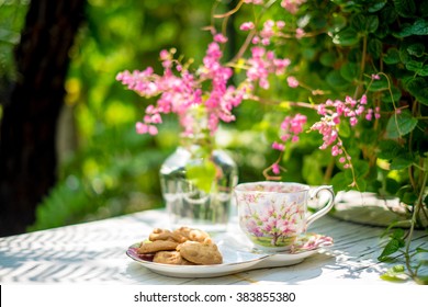 English Tea In Garden