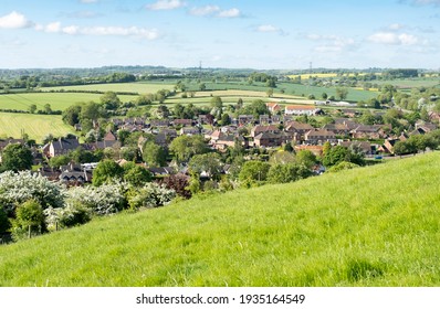 English Village And Countryside Scene