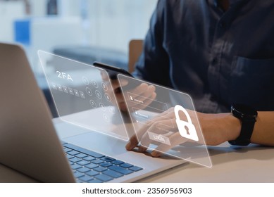 Enhancing cybersecurity with 2FA Two-Factor Authentication, Login Security, User ID Protection, and Encryption to thwart cyber hackers.