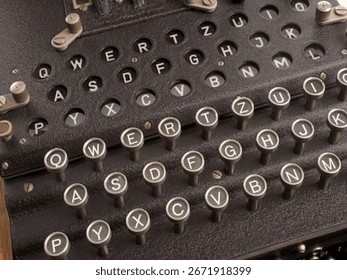 Enigma Machine Awaiting Cipher Input