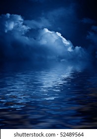 This Photo Illustration Deep Blue Moonlit Stock Photo (Edit Now) 149078339