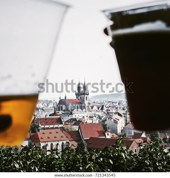 Enjoy Some Local Beer Letna Beer Stock Photo Edit Now 721343545