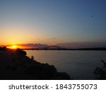 Enjoy the sunset as is goes down behind the Blue Bridge. Overlooking the Columbia River, near Columbia Park. Located in Tri-Cities (Kennewick), WA. 