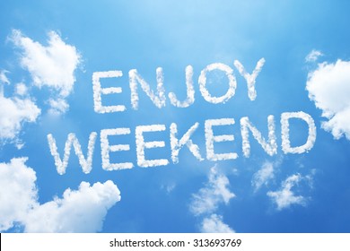 Happy Friday Cloud Word On Sky Stock Illustration 175131188 | Shutterstock