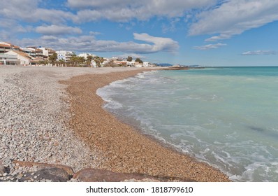 Enjoying A Day At The Beach In Moncofa, Castellón, Spain