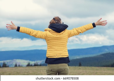 Enjoying in the nature and feeling free. - Shutterstock ID 669078508